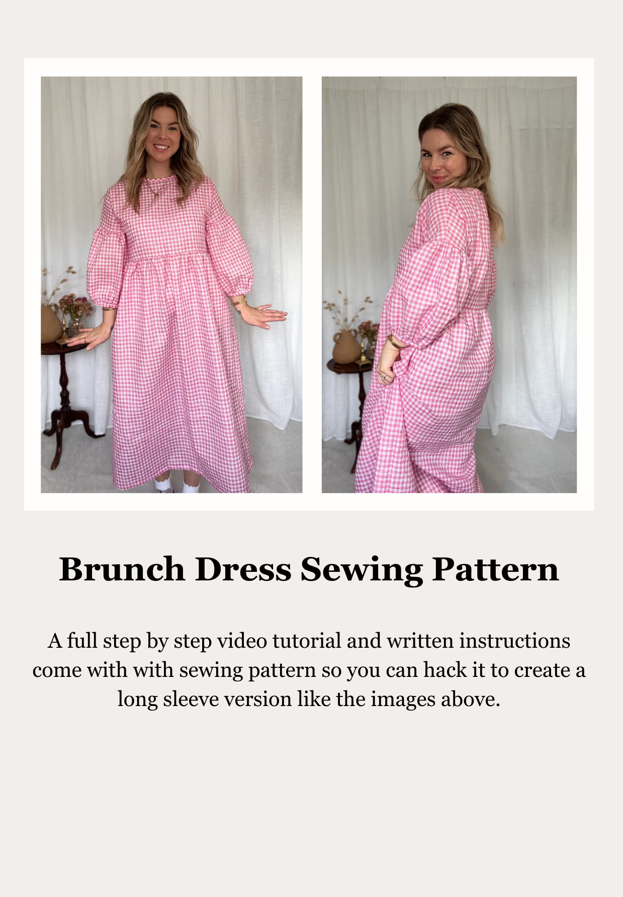 Brunch Dress Sewing Pattern