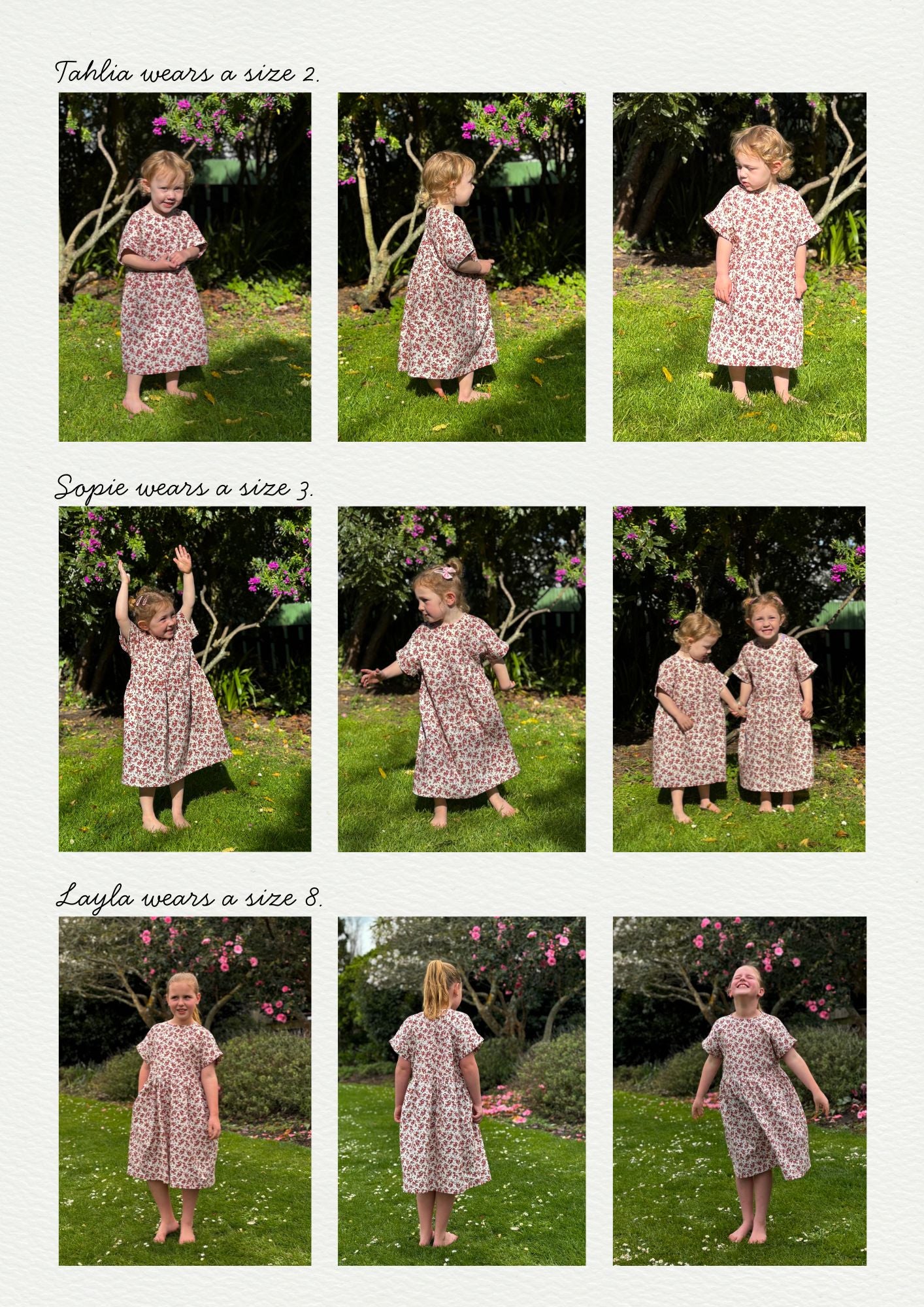 Girls Brunch Dress Sewing Pattern
