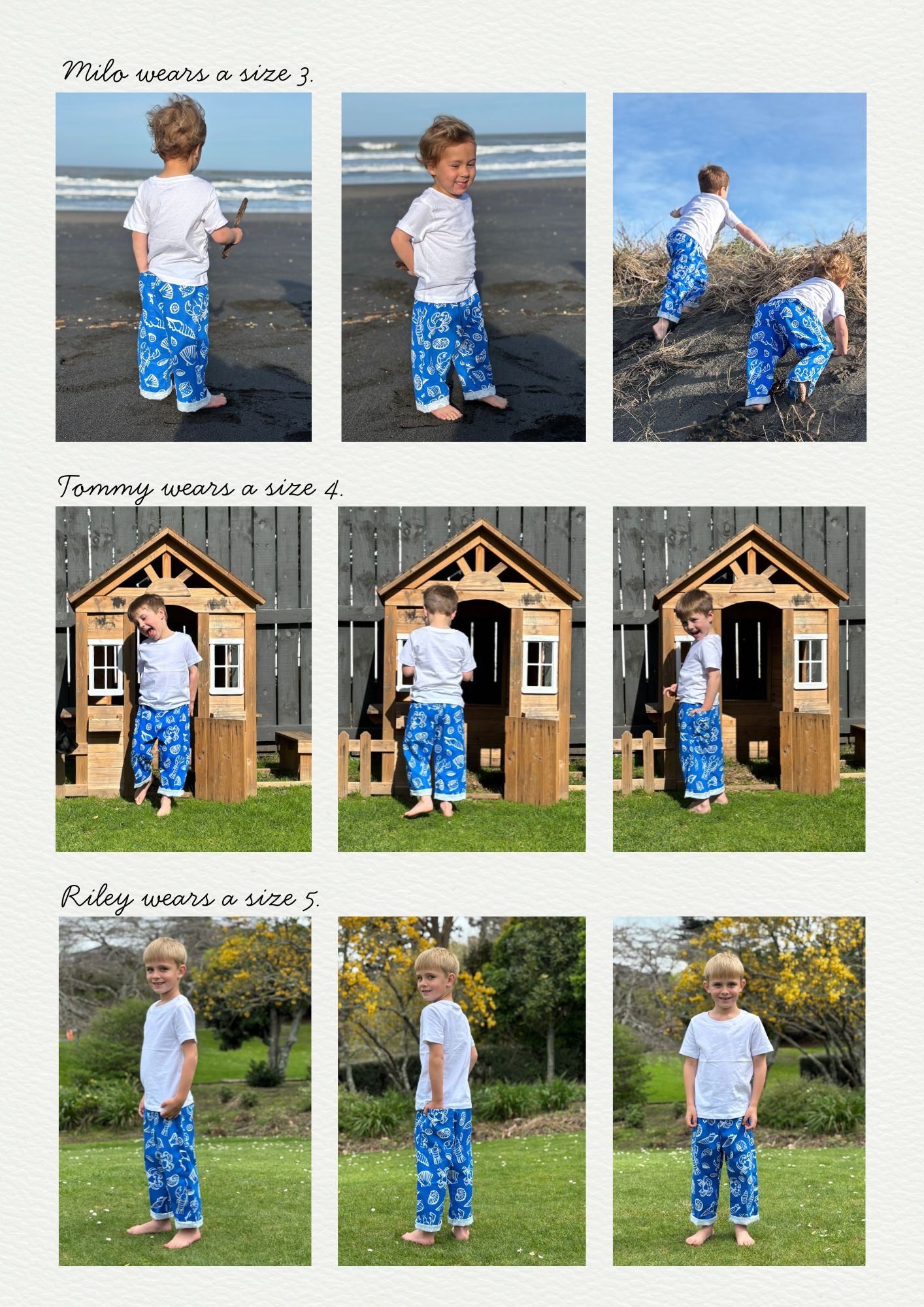 Picnic Pants - Beach Print