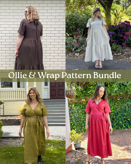 Sewing Pattern Bundle: Ollie Dress & Wrap Dress