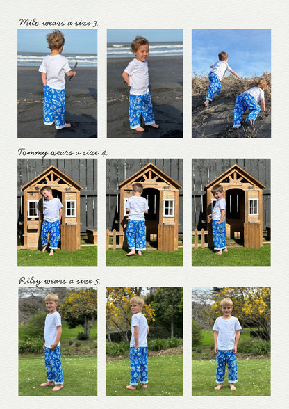 Picnic Pants - Beach Print
