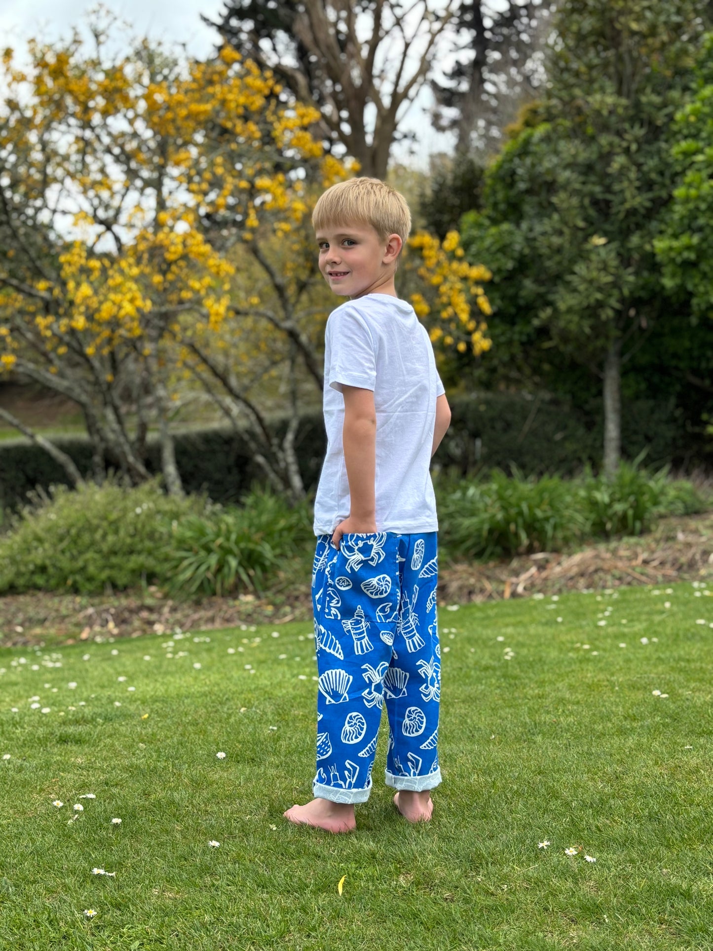 Picnic Pants - Beach Print