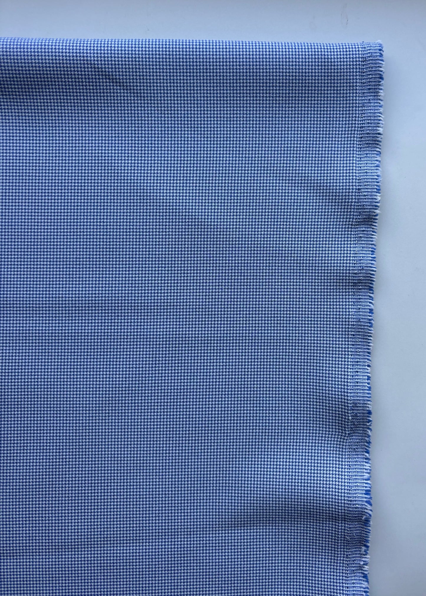 Houndstooth Blue Fabric