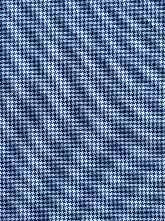 Houndstooth Blue Fabric